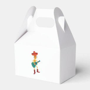 Festive Skeleton Guitar Player Favor Box