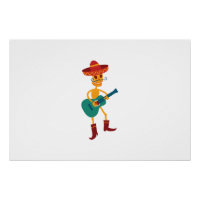 Festive Skeleton Guitar Player