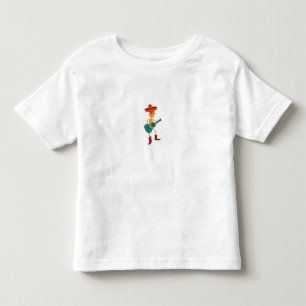 Festive Skeleton Guitar Player Toddler T-shirt