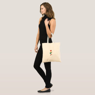 Festive Skeleton Guitar Player Tote Bag