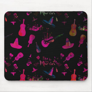 Festive Skeleton Mariachi – Día de los Muertos Mouse Pad
