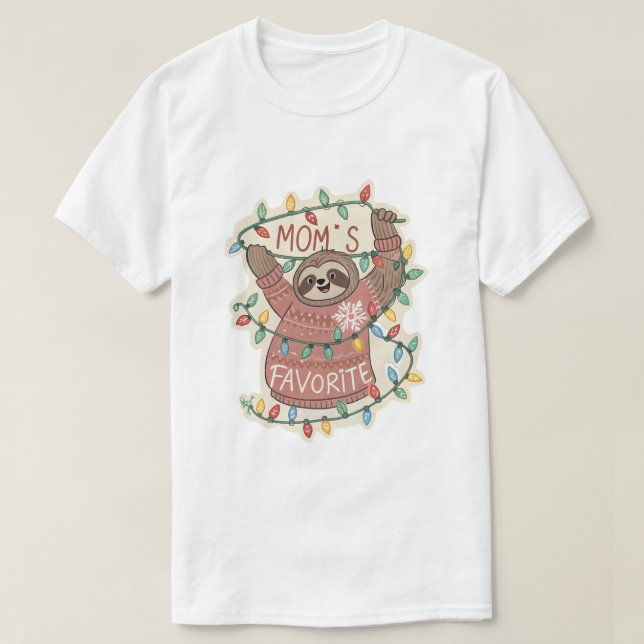 Festive Sloth Meltdown Sticker: Ugly Sweater Holid (Design Front)