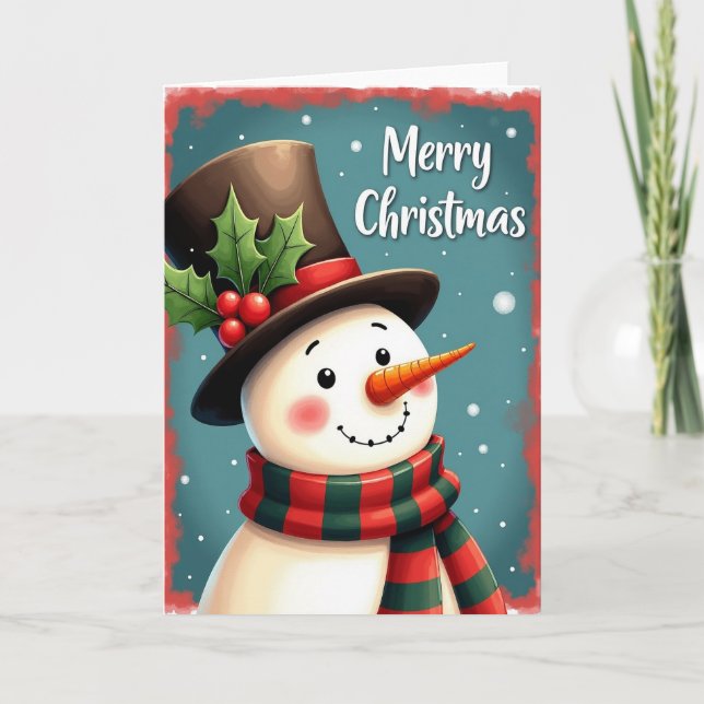 Festive Snow Figure Card (Front)