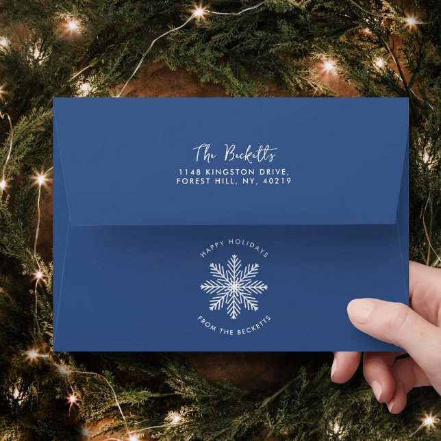 Festive Snowflake Christmas Holiday Envelope (Creator Uploaded)