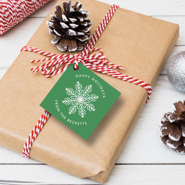 Festive Snowflake Christmas Holiday Favour Tags (Creator Uploaded)