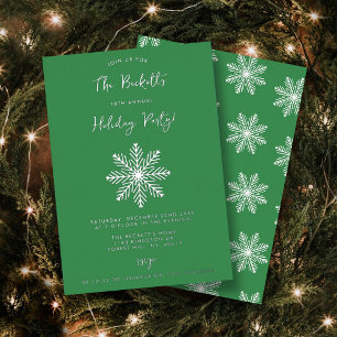 Festive Snowflake Christmas Holiday Party Real