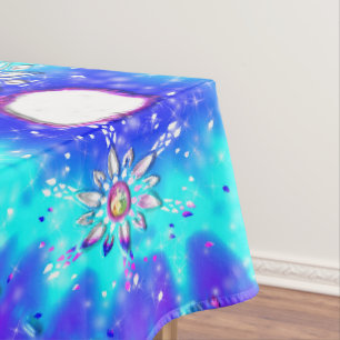 Festive snowflakes tablecloth