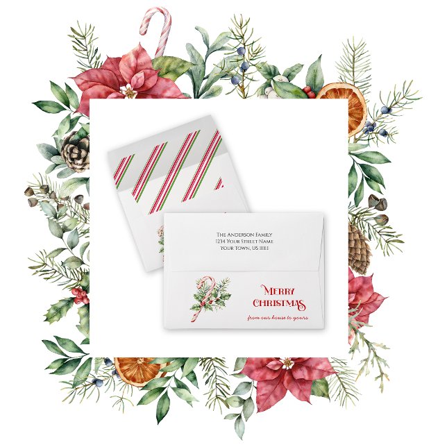 Festive Snowflakes Wrapped Gift Christmas |  Envelope (Creator Uploaded)