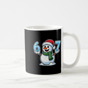 Festive Snowman Christmas Winter Cheer 67 Number Coffee Mug