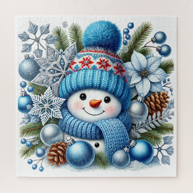 Festive Snowman  Jigsaw Puzzle (Vertical)