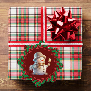 Festive Snowman Ornament Card