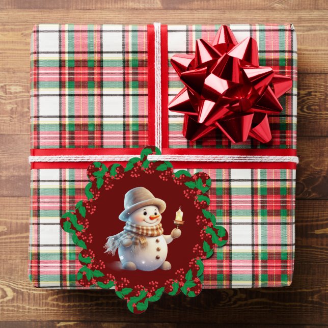 Festive Snowman Ornament Card (Insitu (Gift))