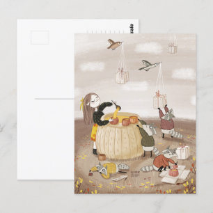 Festive Soup by Alexandra Dikaia Postcard