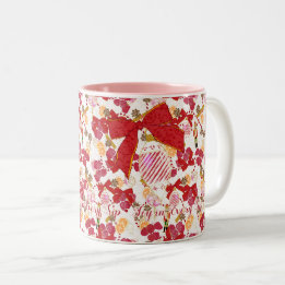 Festive Spice Botanical Lychee Nutcracker Two-Tone Coffee Mug