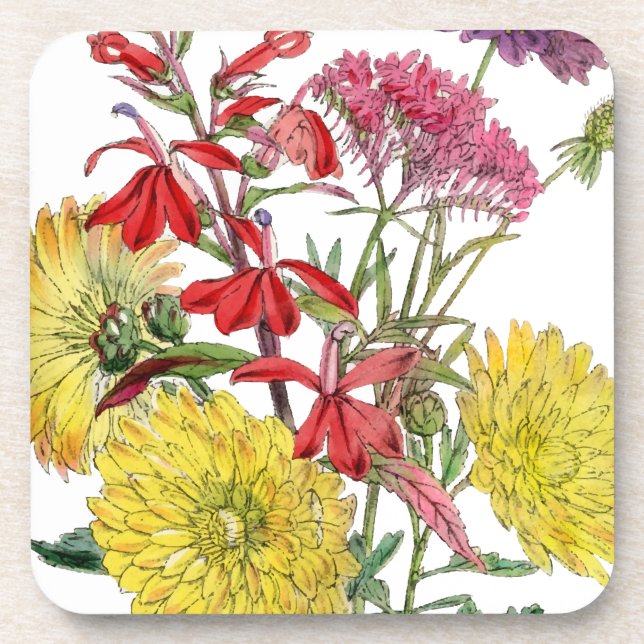 Festive Sring Floral Gifts Coaster (Front)