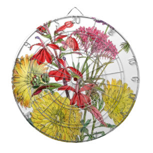 Festive Sring Floral Gifts Dartboard