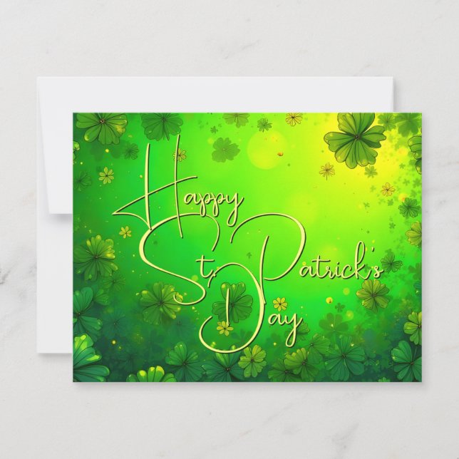 Festive St. Patrick’s Day Greetings (Front)