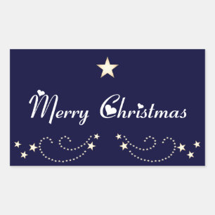 Festive star border sticker