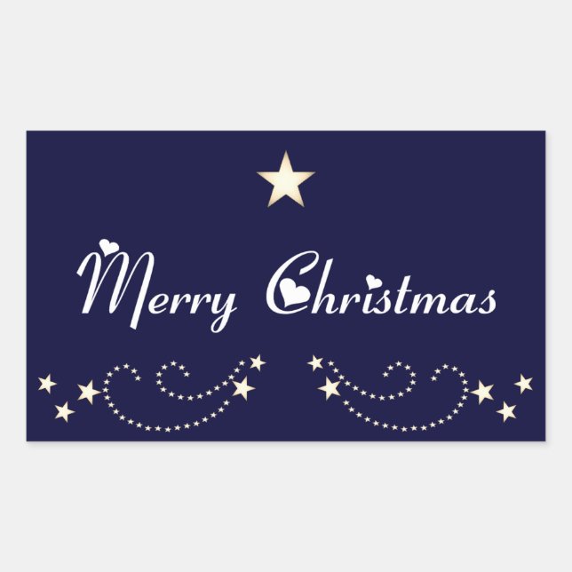 Festive star border sticker (Front)