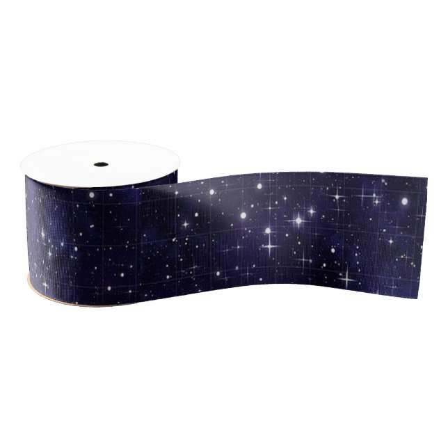 Festive Star Grosgrain Ribbon (Spool)