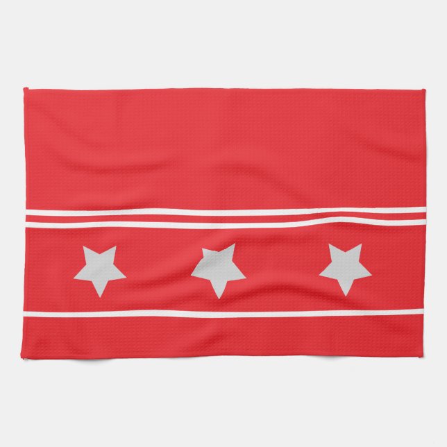 Festive Star Kitchen Towel (Horizontal)