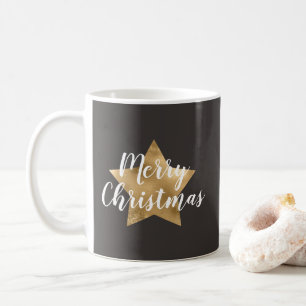 Festive Star Merry Christmas Coffee Mug