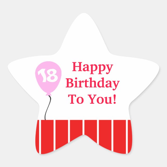 Festive Star Sticker (Front)