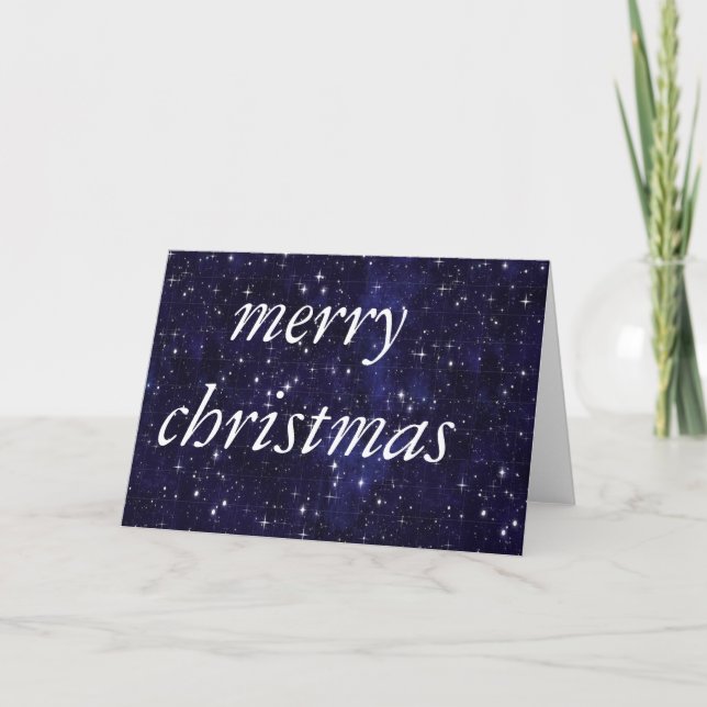 Festive Stars Holiday Card (Front)