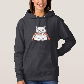 Festive Sweet with Charming Christmas Cat Hoodie