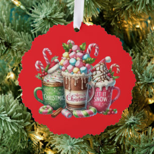 Festive Sweets & Cozy Drinks: Ornament Card