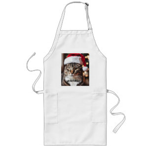Festive Tabby Long Apron