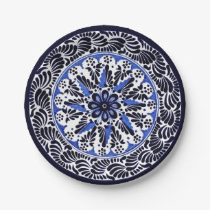 Festive Talavera Cuatro Paper Plate