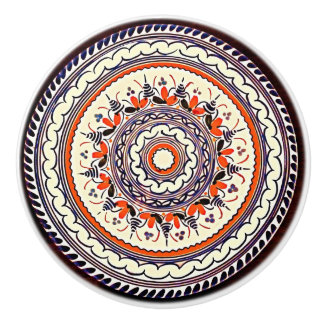 Festive Talavera Uno Ceramic Knob