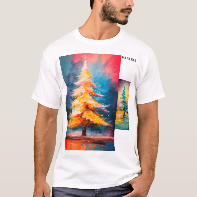 "Festive Tees: Christmas Tree Edition 🎄" T-Shirt (Front)