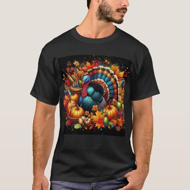 Festive Thanksgiving T-Shirt  (Front)