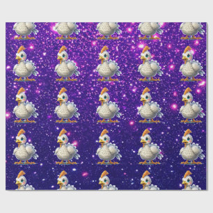 Festive Thanksgiving Turkey Themed Holiday Wrapping Paper