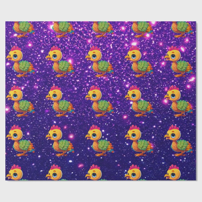 Festive Thanksgiving Turkey Themed Holiday Wrapping Paper (Flat)