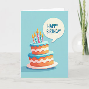 Festive Tiered Cake Card