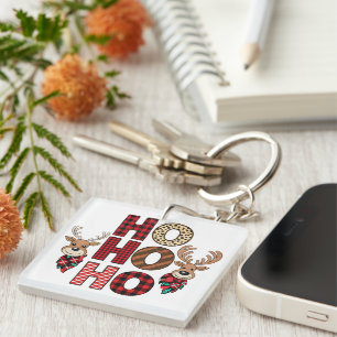 "Festive Tote Bags with Candy Cane Keychain