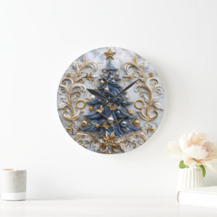Festive Tree Charm Decoration Large Clock
