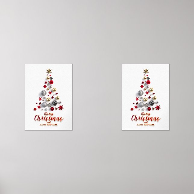 “Festive Tree in Snow”  (Recto)