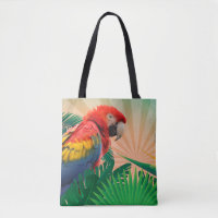 Festive Tropical Parrot Photography Print