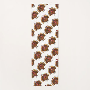 Festive Turkey with String Lights Yoga Mat