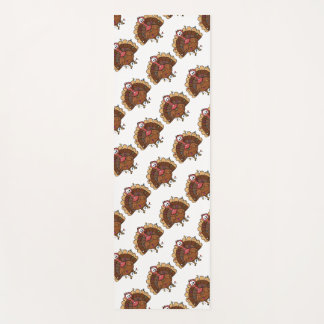 Festive Turkey with String Lights Yoga Mat