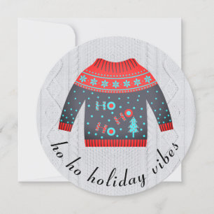 Festive Ugly Christmas Sweater Holiday Vibes