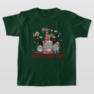 festive unisex Christmas gnomes T-Shirt