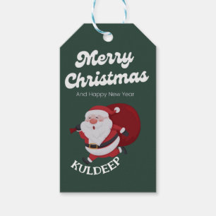 "Festive Vibes: Christmas & New Year Cheer" Gift Tags