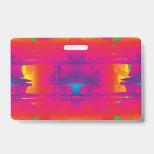 Festive Vibrant Colour Indian Pattern  Badge