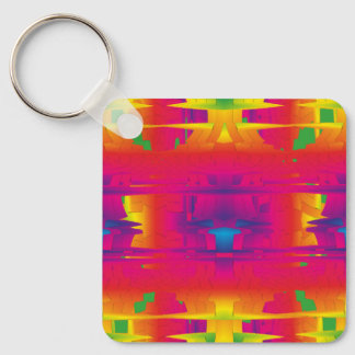 Festive Vibrant Colour Indian Pattern Keychain