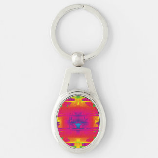 Festive Vibrant Colour Indian Pattern Keychain